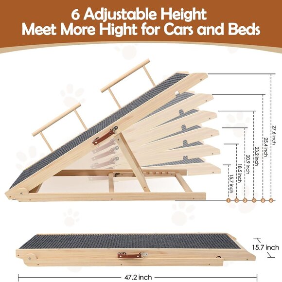 Update Dog Ramp for Bed, 47.2" - Picture 3 of 9